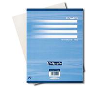 CALLIGRAPHE Lot de 5 Sachets 10 buvards blanc 16x21 100g