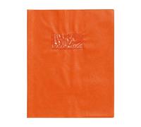 Calligraphe Protège-cahier 72008AMZC Grain cuir Orange 17x22 cm 22/100ème Porte-étiquette