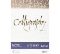 Calligraphie Album Toile Papier Toile Brut Ivoire 50 Feuilles A4 210x297mm 200g/Mq