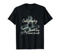 Calligraphie Disant la façon d'écrire pour Vous exprimer T-Shirt Graphique avec Valeur