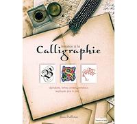 Calligraphie: Initiation à 9 styles d'écriture, alphabets, lettres ornées, entrelacs...