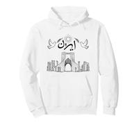 Calligraphie iranienne avec Le Logo de la Tour Azadi et Persépolis Sweat à Capuche