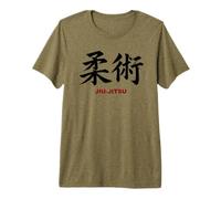 Calligraphie Japonaise Jiu Jitsu T-Shirt Haut de Gamme