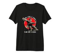 Calligraphie Tai Chi / « Stand Like A Tree Flow Like A River » T-Shirt Haut de Gamme