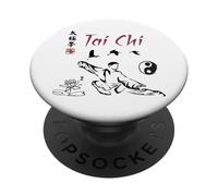 Calligraphie Tai Chi/Taiji Art Chinois Classique PopSockets PopGrip Adhésif