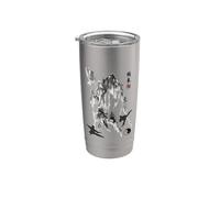 Calligraphie Tai Chi/Taiji Chuan Chinois Montagne Gobelet isotherme en acier inoxydable double paroi