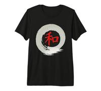 Calligraphie Zen Bouddhisme Japonais Paix T-Shirt Haut de Gamme