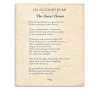 Calligraphy Art Print with Poetic Verse, Elegant Typography on Vintage Paper, Inspirational Wall Decor for Living Room, Bedroom, Office, Framed or Unframed Option(Framed,12x18inch(30x45cm))