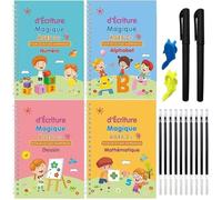 Calligraphy Francais 4 Livres Cahier Apprendre crireCahier Reutilisable EffaAbleCahier Calligraphie Enfant Ma KIT POUR CALLIGRAPHIE