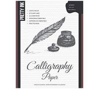 Calligraphy Paper - Practice Book: 60 Lightly Ruled Sheets In 3:2:3 Ratio With 55 Degrees Slant Lines For Hand Lettering, Spencerian, Copperplate, Cursive And Modern Calligraphy