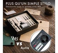 Calligraphy Pen Set De Regalo,Incluye Botella De Tinta,6 Cartuchos De Tinta,Convertidor De Recarga De Tinta,6 Puntas De Repuesto,Paquete Premium,Diario [Noir Chromé]