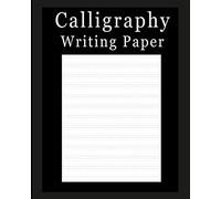 Calligraphy Writing Paper: Solid Black - 50 Page - Blank Calligraphy Writing Guide Paper Notebook - For Letter Practice [Classic]