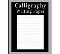 Calligraphy Writing Paper: Solid Silver - 50 Page - Blank Calligraphy Writing Guide Paper Notebook - For Letter Practice [Classic]
