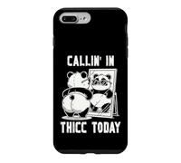 Callin' in Thicc Today Panda hilarous drôle embarrassant Tee Coque pour iPhone 7 Plus/8 Plus
