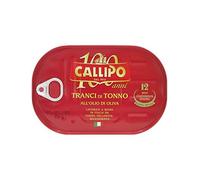 Callipo Tranci di Tonno all'olio di oliva thon italien à l'huile d'olive 320g tranches de thon dans l'huile d'olive 12 mois de maturation