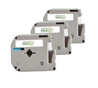 Callmenew PF-B MK-221 Lot de 3 rubans de rechange pour Brother M-K221 9 mm/8 m Blanc 9 mm pour P-Touch PT-65 PT-60 PT-90 PT-55 PT-M95 PT-85 PT-80 Noir sur blanc