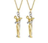 CALLOVE Collier câlin délicat pour la Saint-Valentin - Bijoux pour lui - Pour Noël, le Nouvel An, la Saint-Valentin - Pour femme, homme, petit ami, petite amie (2 pièces)