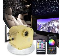 Callsky Kit d'éclairage de dôme en étoile à fibre optique 16W, lumière d'étoile clignotante à LED, activation de la musique de contrôle du son salon bar, télécommande/APP, 550pièces *0,75mm*4m
