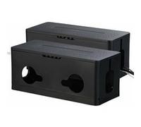 Callstel : 2 boîtes de rangement pliables pour multiprise - coloris noir Noir G