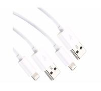 2 câbles Callstel USB-A vers Prise Compatible Apple certifiés MFI - 50 cm