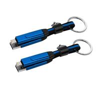 Callstel 2 câbles USB-A/C vers USB-C/Lightning format porte clés Power Delivery 100 W