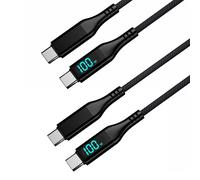 Callstel 2 câbles USB-C / USB-C avec écran LED - 2m