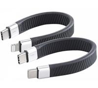 Callstel 2 câbles USB-C vers USB-C/Lightning - 13cm