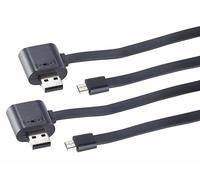 Callstel 2 câbles USB OTG M/F vers Micro-USB - 70cm