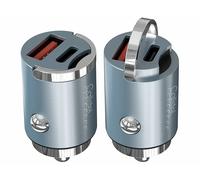 Callstel 2 chargeurs allume-cigare compacts 12 / 24 V avec USB-A / USB-C jusqu’à 48 W