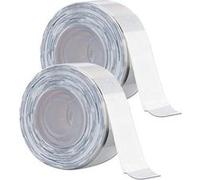 : 2 rouleaux d'étiquettes autocollantes 15 x 50 mm - coloris blanc