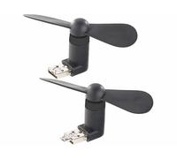 Callstel : 2 ventilateurs USB et Micro-USB pour PC et smartphone G