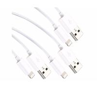 Callstel 3 câbles Lightning vesr USB - Certifiés MFi - Blanc - 50 cm