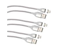 Callstel 3 câbles USB compatibles Lightning magnétiques 1 m pour chargement et transfert
