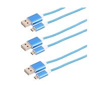 Callstel 3 câbles USB Micro-USB enfichables des deux cotés - 1 m