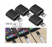 Callstel 4 adaptateurs OTG compacts USB 3.0 femelle vers Lightning mâle