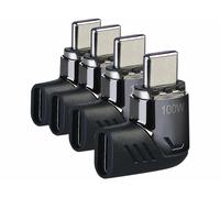 Callstel 4 adaptateurs USB-C coudés 100 W avec embout magnétique