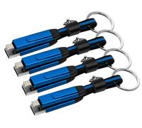 Callstel 4 câbles USB-A/C vers USB-C/Lightning format porte clés Power Delivery 100 W