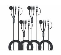 Callstel 4 câbles USB-A / USB-C vers Lightning / USB-C / Apple Watch - 2 m