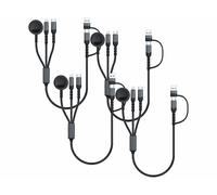 Callstel 4 câbles USB-A / USB-C vers Lightning / USB-C / Apple Watch - 35 cm