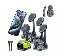 Callstel 4 stations de chargement pliables 3 en 1 compatibles MagSafe et Qi