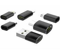 6 adaptateurs USB OTG - USB/Micro USB/USB-C/Lightning [Callstel]