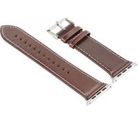Callstel Bracelet en cuir pour Apple Watch - 38 mm - Brun