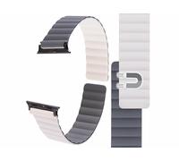 Callstel Bracelet pour Apple Watch 42/44/45/49 mm - coloris beige / gris / noir