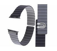 Callstel Bracelet pour Apple Watch 42/44/45/49 mm - coloris noir / gris / noir