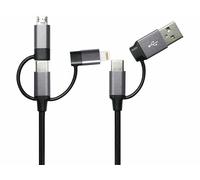 Callstel Câble de chargement 60 W et transfert USB-A/C vers USB-C/Micro-USB/Lightning