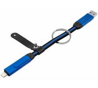 Callstel Câble USB-A/C vers USB-C/Lightning format porte clé Power Delivery 100 W