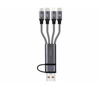 Callstel Câble USB-A/C vers USB-C/Micro-USB/Lightning - 30 cm