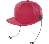 Callstel Casquette Snapback avec casque Bluetooth - Rouge