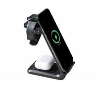 Station de chargement sans fil 3 en 1 pour iPhone, Apple Watch, AirPods - coloris noir Callstel