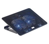Callstel Support de ventilation à rétroéclairage LED pour ordinateur portable jusqu'à 17"